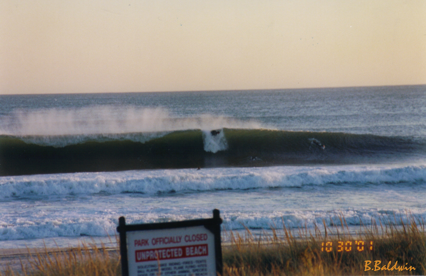 Unidentified Drops Into A Sick Left- Photo Taken From Dunes....INSANE!